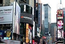 Hangkook Tire zeigt Präsenz am legendären Times Square. Foto: Hankook Tire/Auto-Reporter.NET